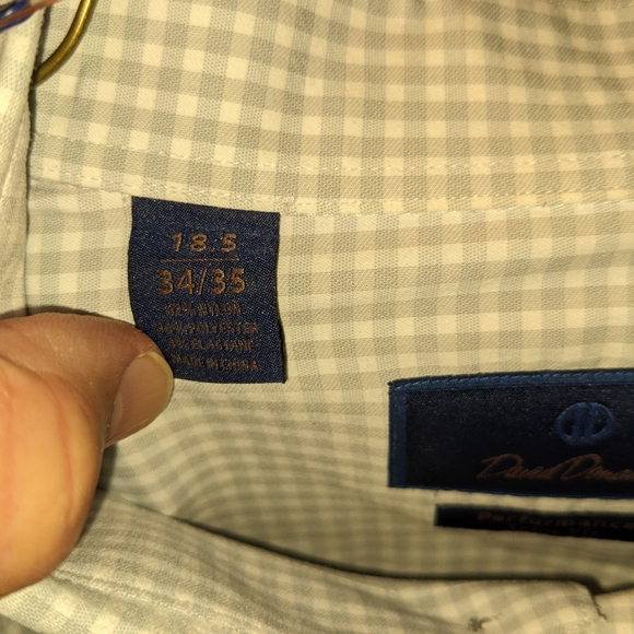 David Donohue Performance Slim Fit 18.5/34-35 - Picture 4 of 6